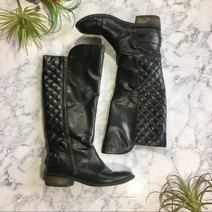 Black Leather Boots size 9